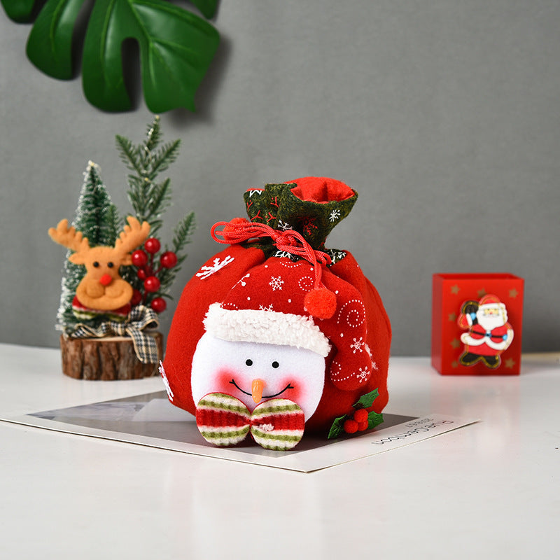 Cute Christmas Gifts Santa Doll Gift Bag