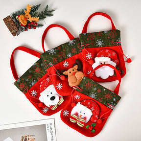 Cute Christmas Gifts Santa Doll Gift Bag