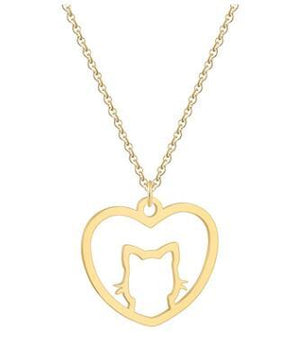 Gold Cat Necklace