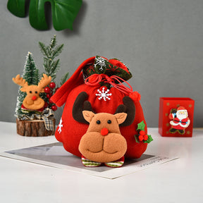 Cute Christmas Gifts Santa Doll Gift Bag