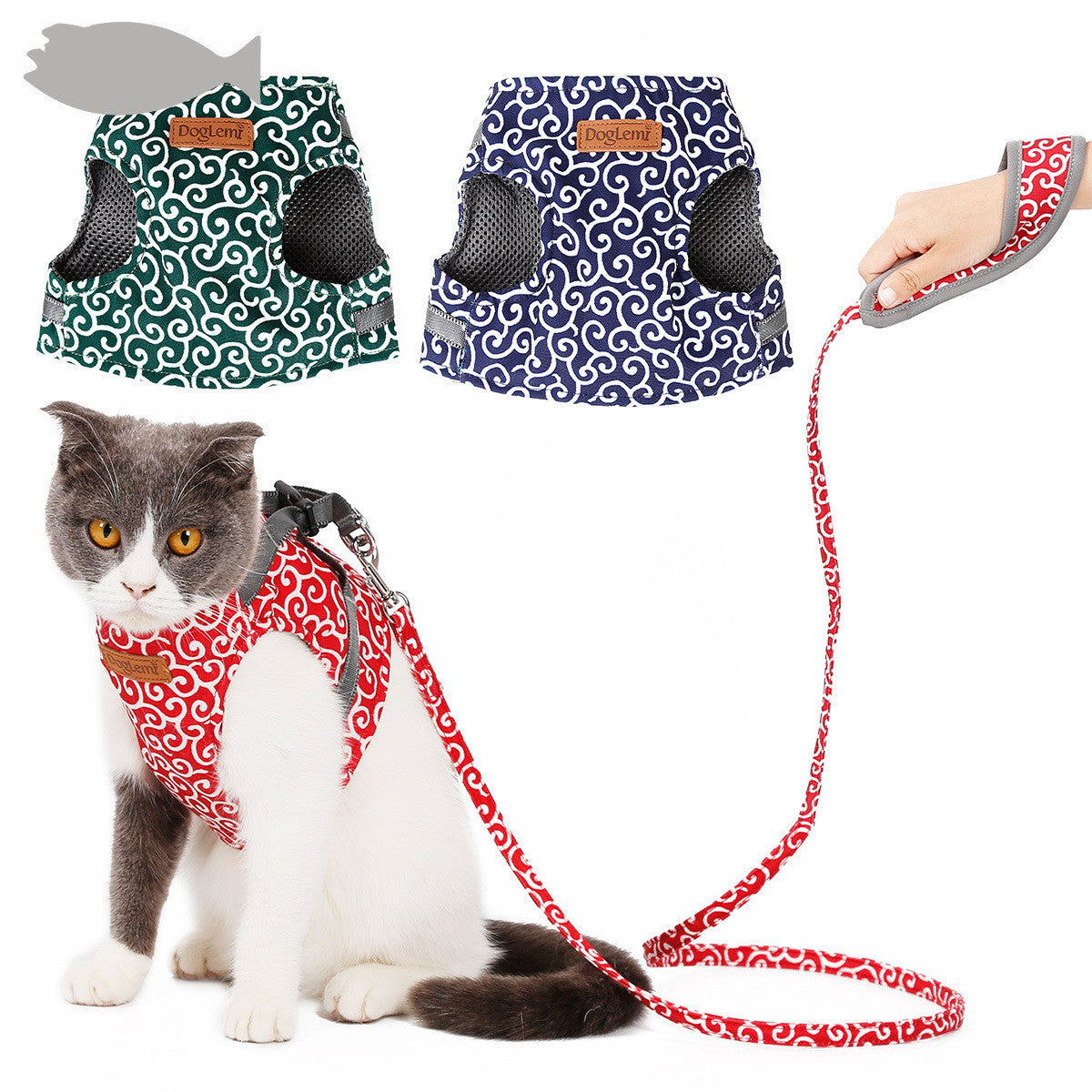 Cat vest harness