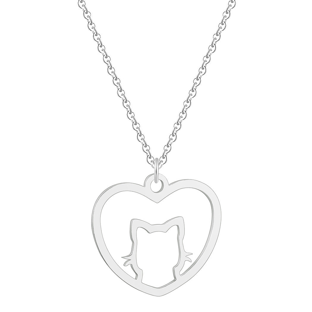 Diamond Cat Necklace