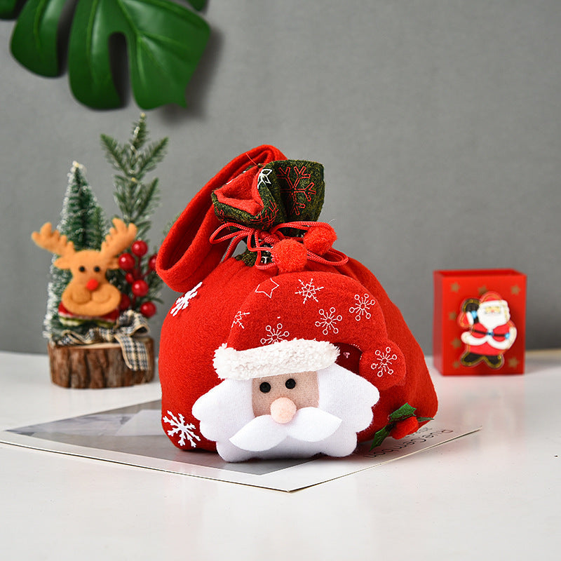 Cute Christmas Gifts Santa Doll Gift Bag