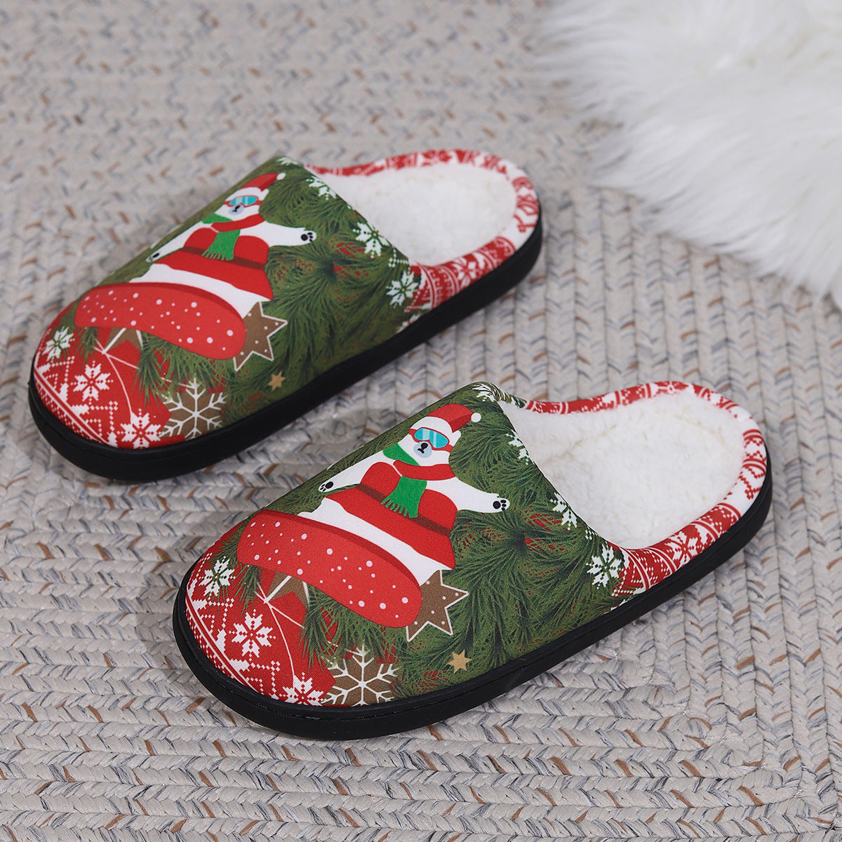 Christmas Floor Bedroom Shoes