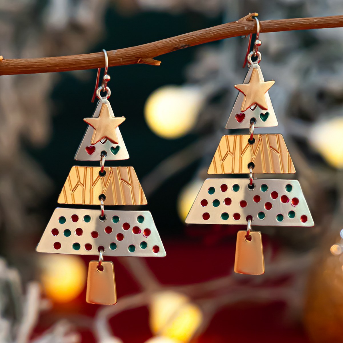 Christmas Tree Fashion Pendant Necklace Suit