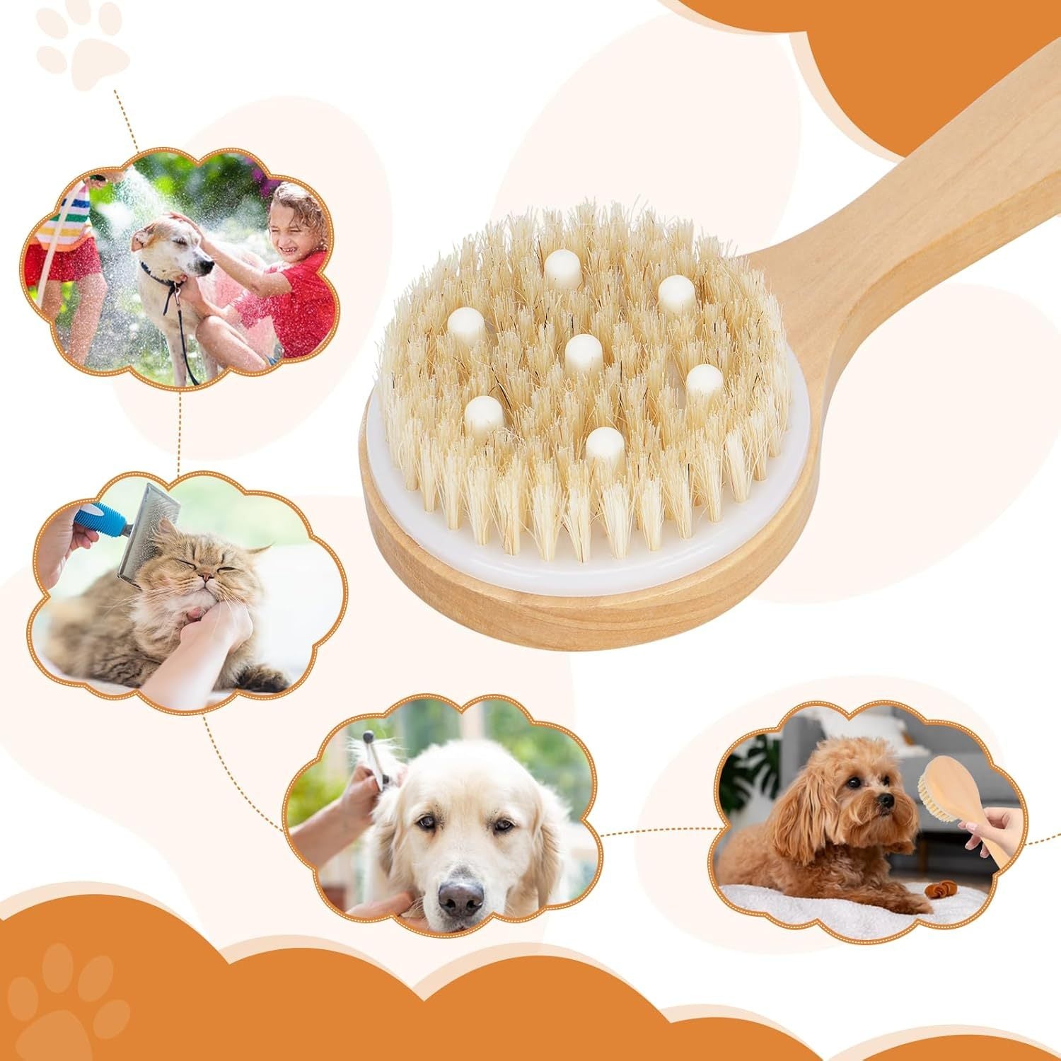 Premium Pet Shampoo Brush 